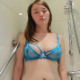 A British girl takes a piss while standing in a shower. Presented in 720P HD. Over a minute.